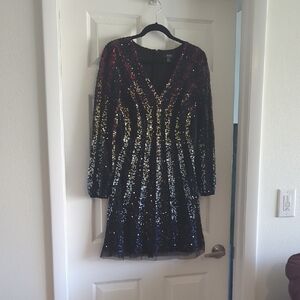 Stunning Sequin Long Sleeve Dress